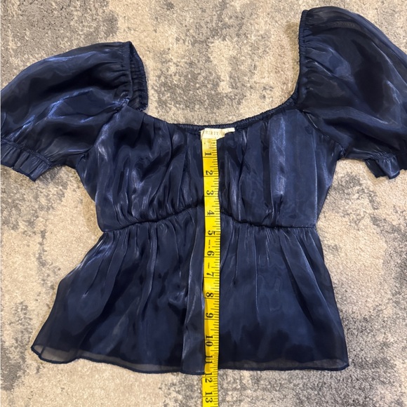 Thirty/Thirty Navy Blue Women's Top - Picture 6 of 6